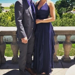 Chiffon Bridesmaid Dress with Cascading Skirt